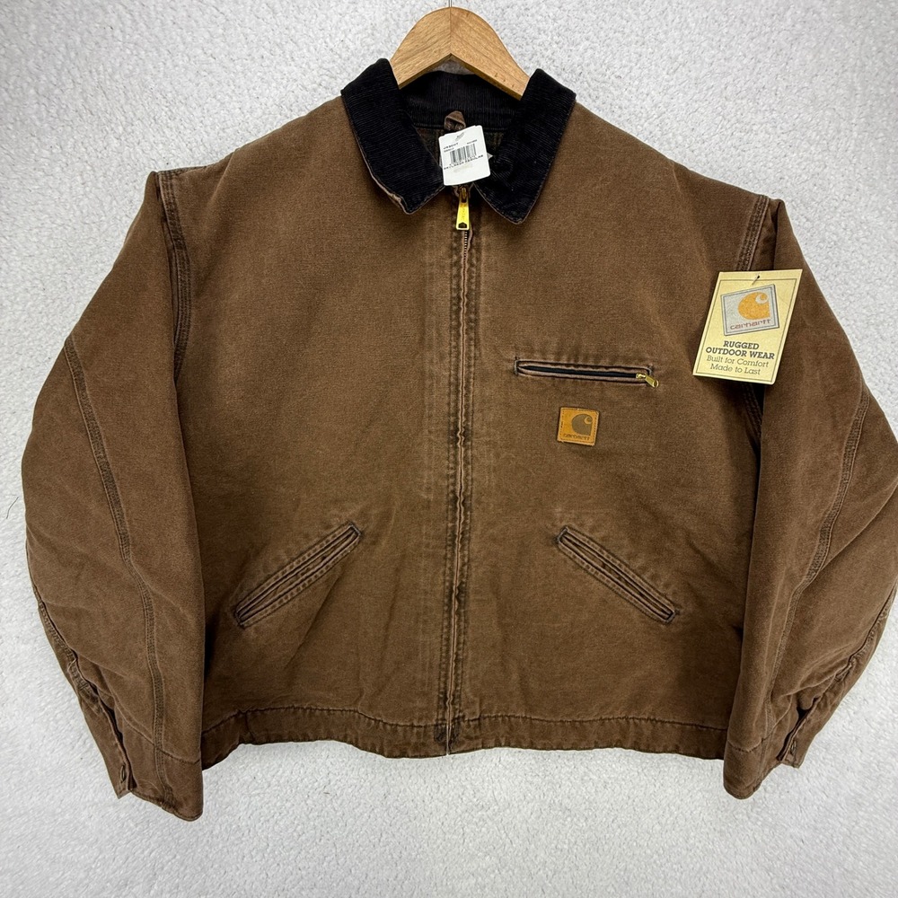 Carhartt Detroit Jacket Blanket Lined Mens 3XL J43 CHT Chestnut Brown NWT NOS